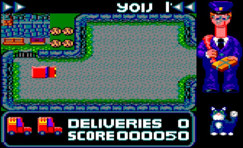 Postman Pat - Amstrad CPC game screenshot (1988) by Alternative